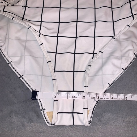 COPY - American Apparel Swim Grid monokini One-piece Bodysuit - Picture 9 of 14